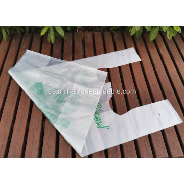 Bolsas de compras resistentes a la rotura de PLA compostables